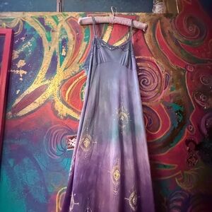 Bohemian Purple Maxi Dress